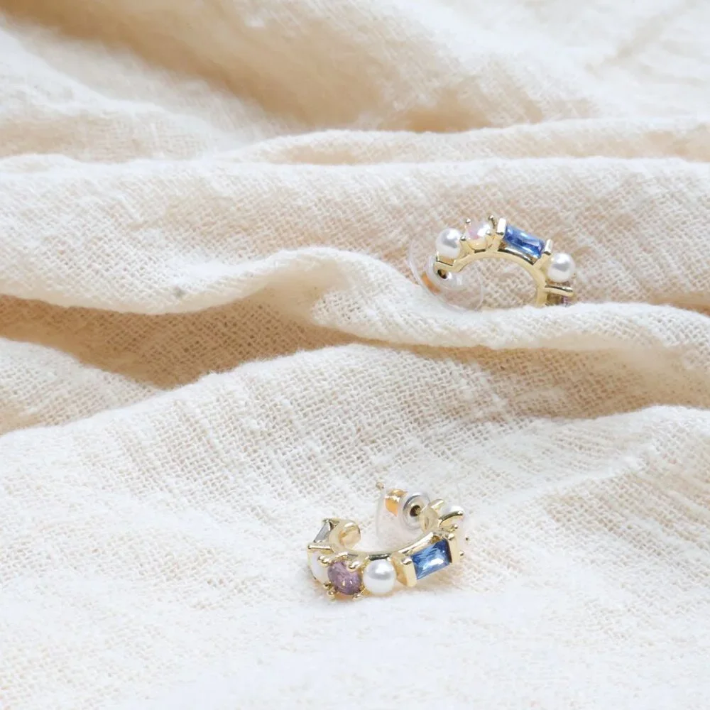 Kendra Scott Madelyn Gold Earrings Multi Mix NEW - Picture 3 of 3